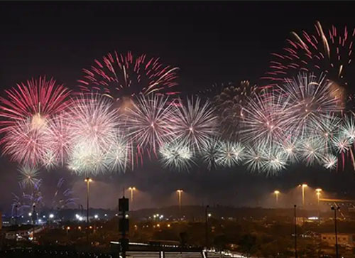 南雄市焰火晚会